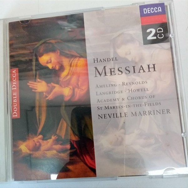 Cd Handel - Messiah - Box com 2 Cds Interprete Sr. Martin In Trhe Fields /neville Marriner (1976) [usado]
