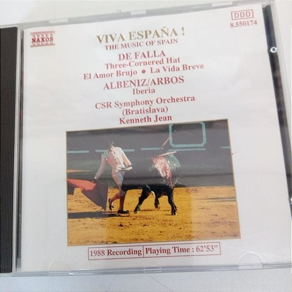 Cd Viva España - The Music Of Spain Interprete Csr Symphony Orchestra - Kenneth Jean (1991) [usado]