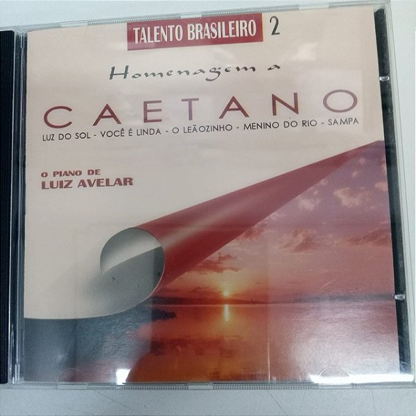 Cd Homenagem a Caetano - o Piano de Luiz Avelar Interprete Luiz Avelar [usado]