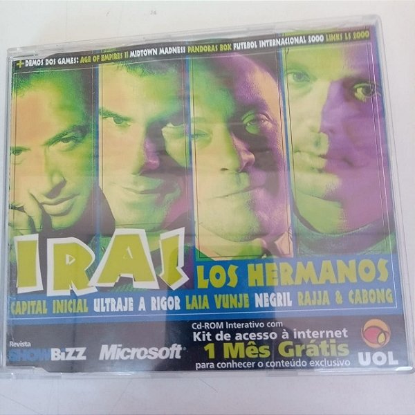 Cd Revista Showbizz - Ira, Capital , Ultraje e Etc Interprete Ira, Capital Inicial , Ultraje a Rigor , Laia Vunje, Negril [usado]