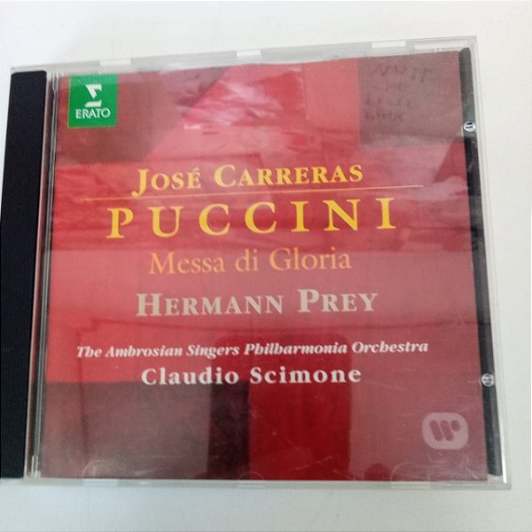 Cd José Carreras - Puccini Interprete José Carreras (1984) [usado]