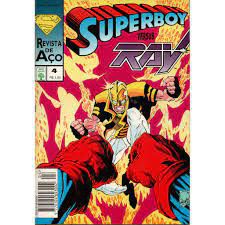Gibi Superboy 1ª Série Nº 04 - Formatinho Autor Superboy Versus Ray (1995) [usado]