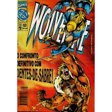 Gibi Wolverine Nº 63 - Formatinho Autor o Confronto Definitivo com Dentes-de-sabre! (1997) [usado]