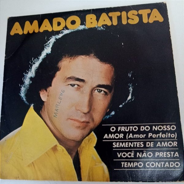 Disco de Vinil Amado Batista - 1979 - Disco Compacto , Ep Interprete Amado Batista (1979) [usado]