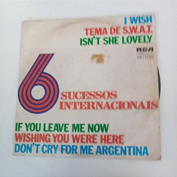 Disco de Vinil 6 Sucessos Intenacionais Interprete Varios Artistas (1977) [usado]