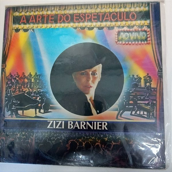 Disco de Vinil a Arte do Espetaculo ao Vivo Zizi Barnier Interprete Zizi Barnier e sua Orquestra (1993) [usado]
