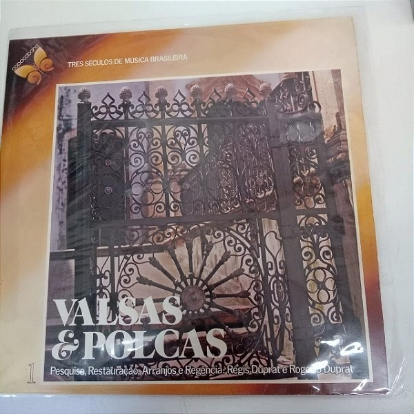 Disco de Vinil Três Séculos de Música Brasileira - Valsas e Polcas Interprete Regis Duprat e Rogério Duprat (1978) [usado]
