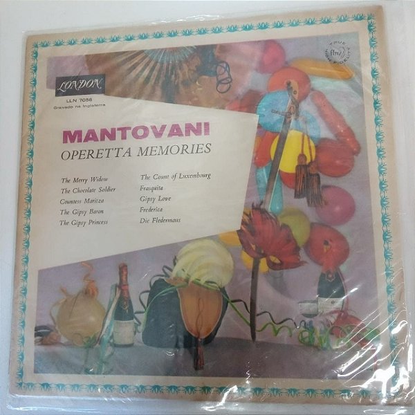 Disco de Vinil Mantovani - Operetta Memories Interprete Mantovani And His Orchestra [usado]