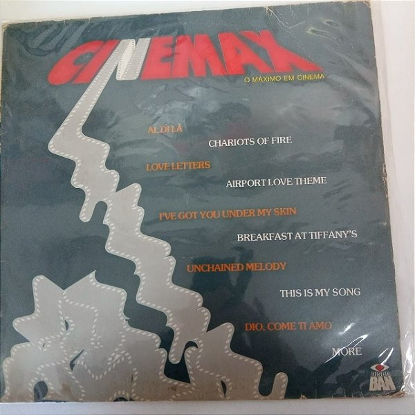 Disco de Vinil Cinemax - o Máximo em Cinema Interprete Varios Artistas (1988) [usado]
