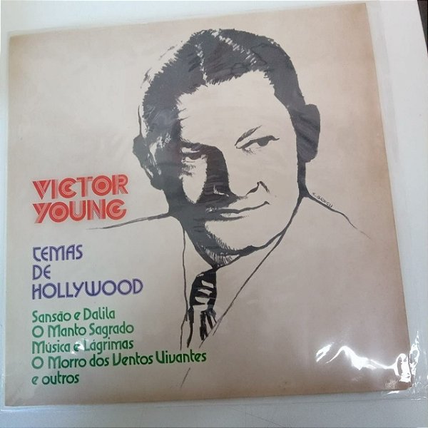 Disco de Vinil Temas de Hollywood com Victor Yong Interprete Victor Yong e sua Orquestra (1974) [usado]