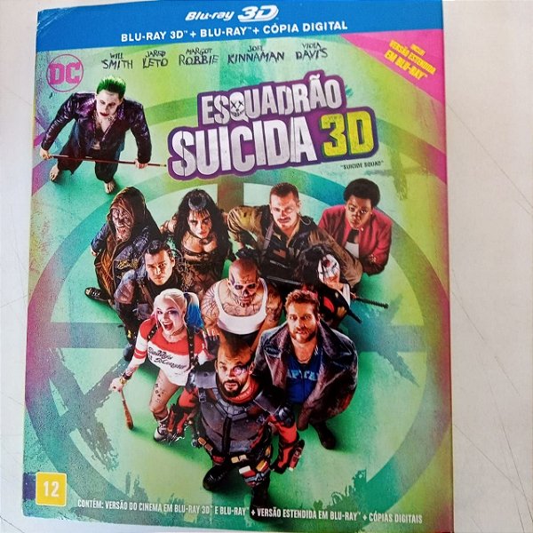 Dvd Esquadrão Suicida 3d - Blu Ray 3d Editora Warner [usado]
