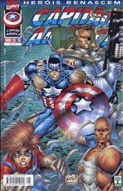 Gibi Capitão América #5 - Heróis Renascem Autor (1999) [usado]