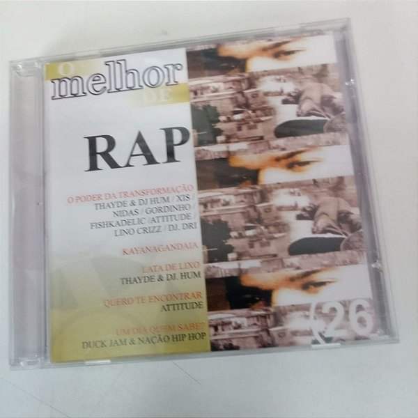 Cd o Mlehor de Rap Interprete Varios Artistas (2001) [usado]