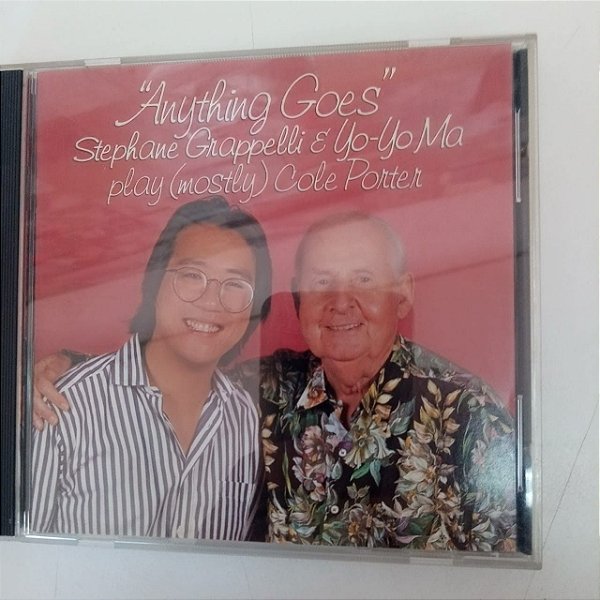 Cd Anyting Goes , Stephane Grappelli e Yo Yo Ma Play (mostly) Cole Porter Interprete Anything Goes , Stephane Grapelli e Outros (1989) [usado]