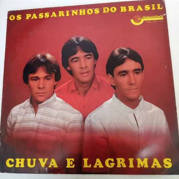 Disco de Vinil os Passarinhos do Brasil - Chuva e Lagrimas Interprete os Passarinhos do Brasil (1986) [usado]