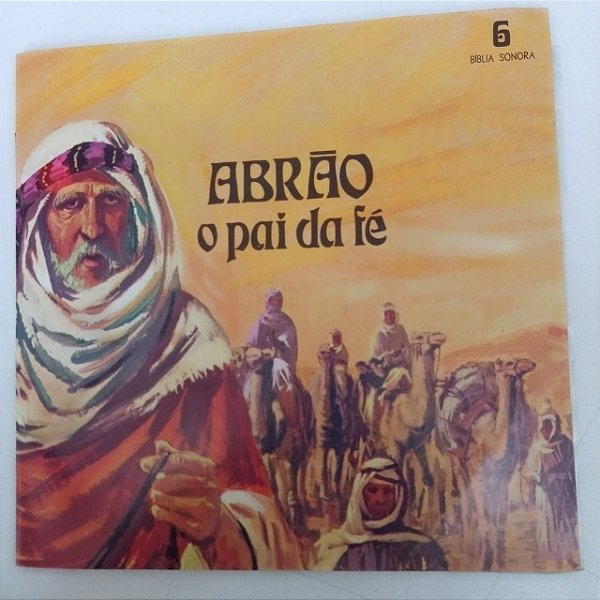Disco de Vinil Abrão - o Pai da Fé/ Disco Compacto Long Play Interprete Narração; Elo Garcia (1974) [usado]