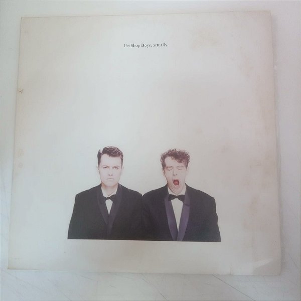 Disco de Vinil Pet Shop Boys , Actually Interprete Pet Shop Boys (1987) [usado]