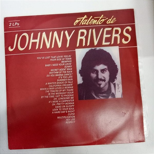 Disco de Vinil o Talento de Johnny Rivers 2 Lps Interprete Johnny Rivers (1986) [usado]