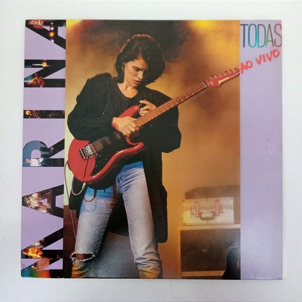 Disco de Vinil Marina - Todas ao Vivo Interprete Marina [usado]