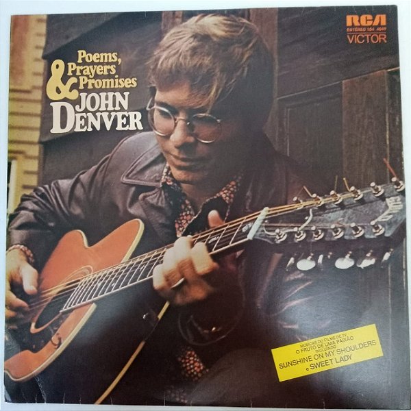 Disco de Vinil John Denver - Poems Prayers And Promisses Interprete John Denver (1974) [usado]