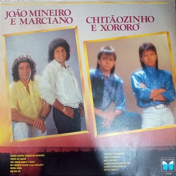 Disco de Vinil os Melhores Momentos João Mineiro e Marciano -chitãozinho e Xororo Interprete João Mineiro e Marciano - Chitãozinho e Xororo [usado]