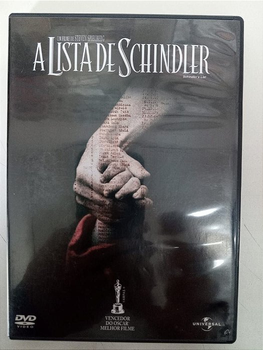 Dvd a Lista de Schindler Editora Steven Spielberg [usado]