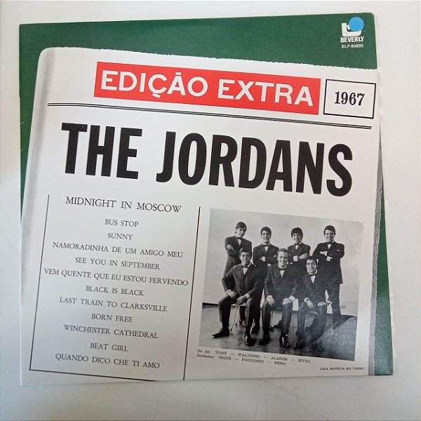 Disco de Vinil The Jordans - Edição Extra 1967 Interprete The Jordans (1967) [usado]
