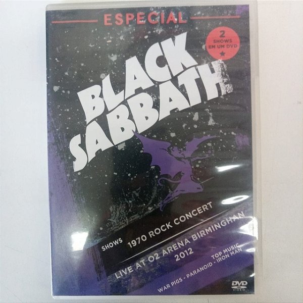 Dvd Black Sabbath - Shows 1970 Rock Concert Editora Strings Music [usado]