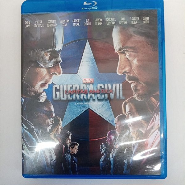 Dvd Guerra Civil - Capitão América Blu- Ray Disc Editora Anthony e Joe Russo [usado]