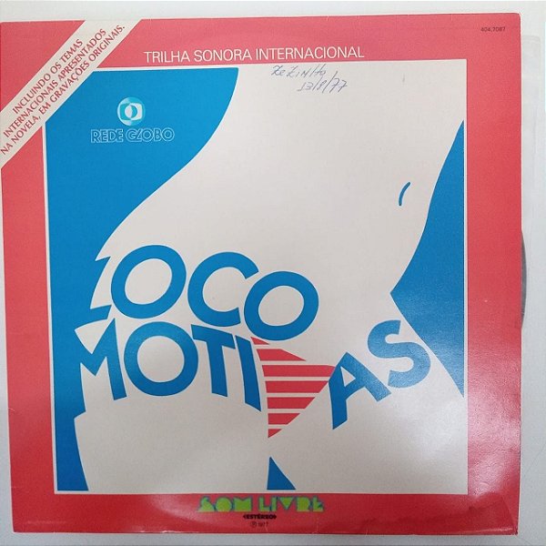 Disco de Vinil Locomotivas - Trilha Sonora Internacional Interprete Varios (1977) [usado]