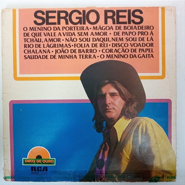 Disco de Vinil Sergio Reis - Disco de Ouro Interprete Sergio Reis (1977) [usado]