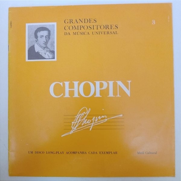 Disco de Vinil Chopin - Grandes Compositores da Musica Universal Interprete Alberto Colombo -solista Piano (1965) [usado]