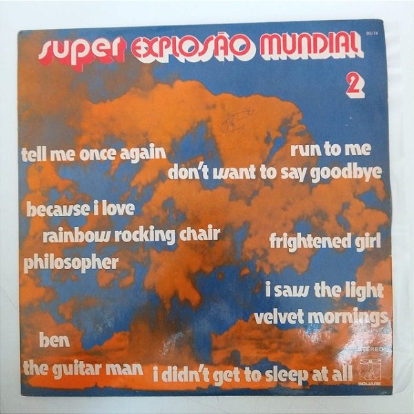 Disco de Vinil Super Explosão Mundial 2 Interprete Varios (1972) [usado]