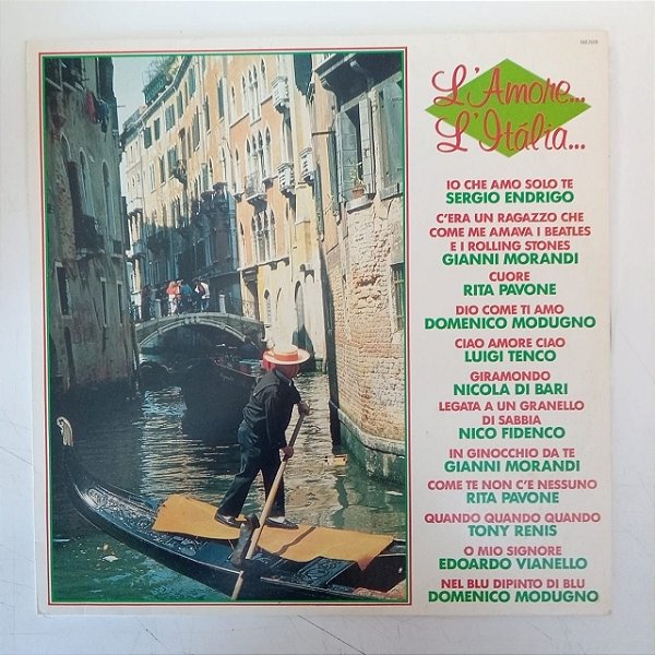 Disco de Vinil L´ Amore ... L´ Italia Interprete Varios (1991) [usado]