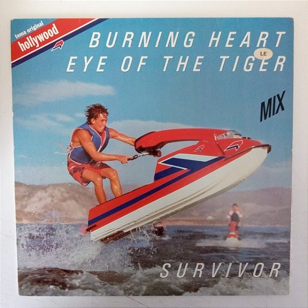 Disco de Vinil Survivor - Burning Heart Disco Promocional Interprete Survivor [usado]
