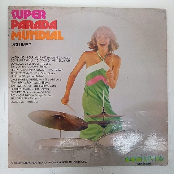 Disco de Vinil Super Parada Mundial Vol.2 Interprete Varios (1974) [usado]
