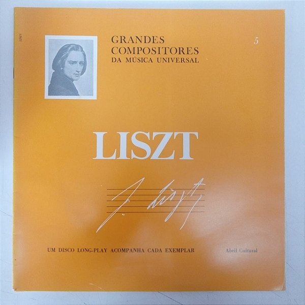 Disco de Vinil Liszt- Grandes Compósitores da Música Universal Interprete Orquestra Sinfonica da Radio Hungara (1973) [usado]
