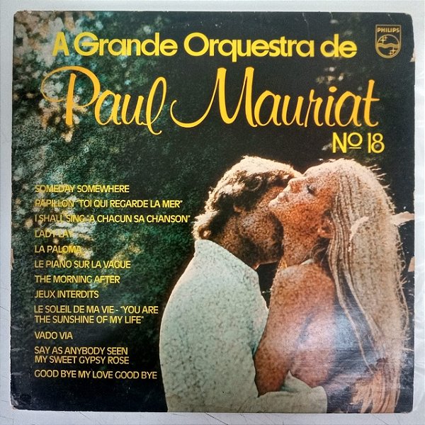 Disco de Vinil Paul Mauriat N.18 Interprete Paul Mauriat e sua Grande Orquestra (1974) [usado]