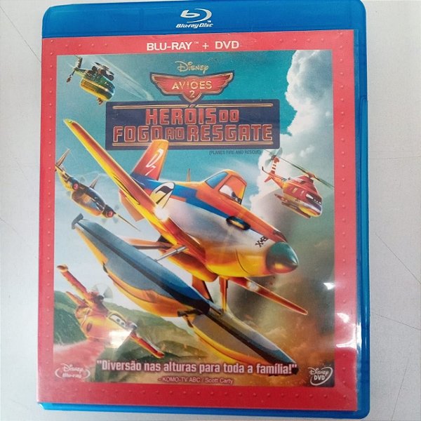 Dvd Aviões 2- Herois do Fogo ao Regate Blu-ray + Dvd Editora Disney [usado]