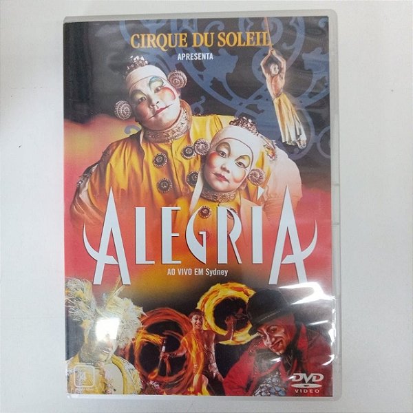 Dvd Circo Du Soleil ao Vivo em Sydney - Alegria Editora Nick Moprris [usado]
