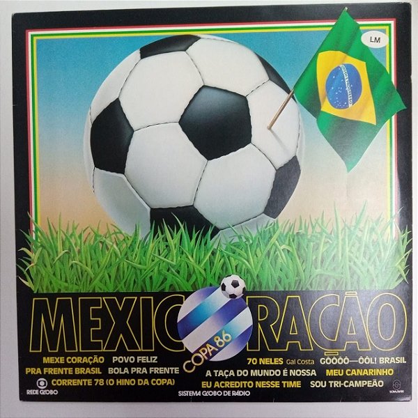 Disco de Vinil Mexicoração - Copa de 86 Interprete Varios (1986) [usado]