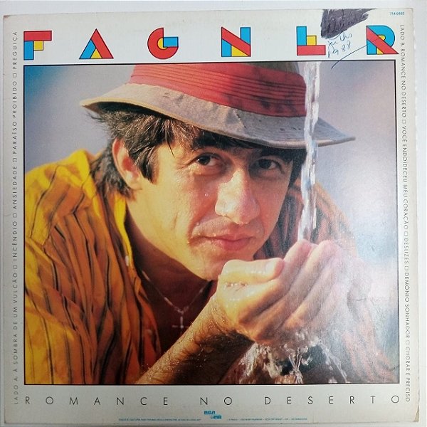 Disco de Vinil Fagner - Romance no Deserto Interprete Fagner (1987) [usado]