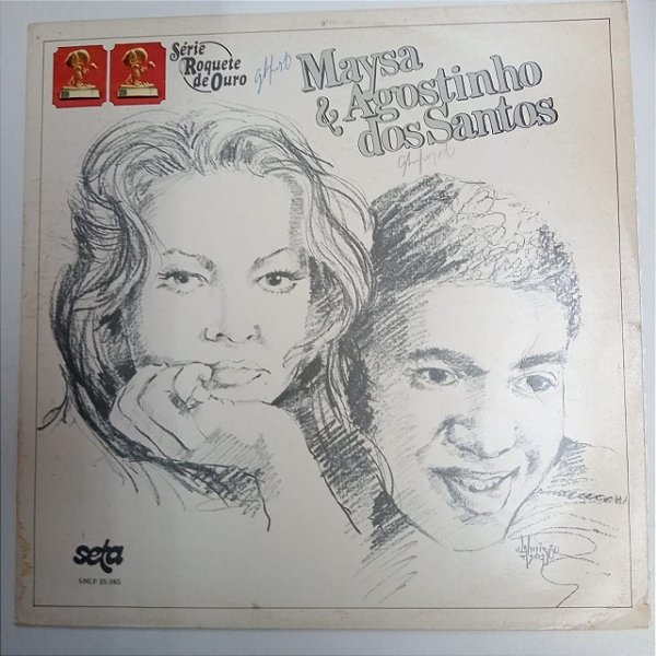 Disco de Vinil Maysa e Agostinho dos Santos Interprete Maysa e Agostinho dos Santos (1980) [usado]