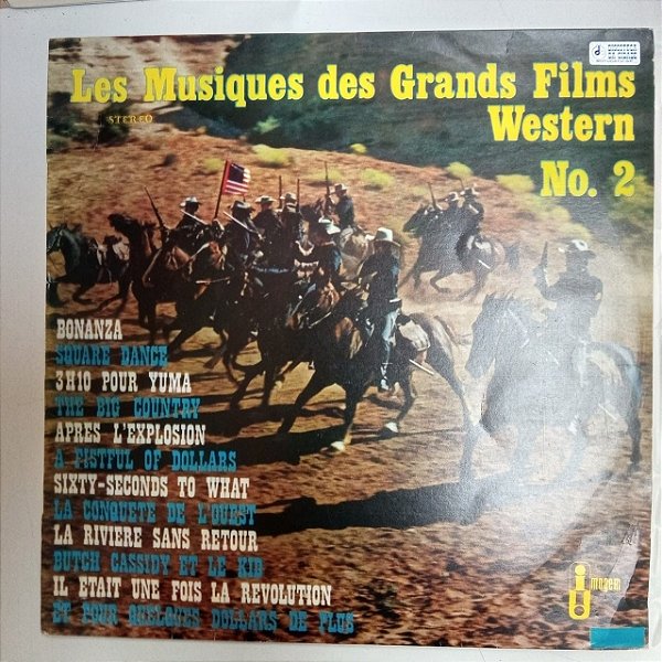 Disco de Vinil Les Musiques Des Grands Films Western Vol.2 Interprete Mario Cavallero And His Orchestra (1982) [usado]