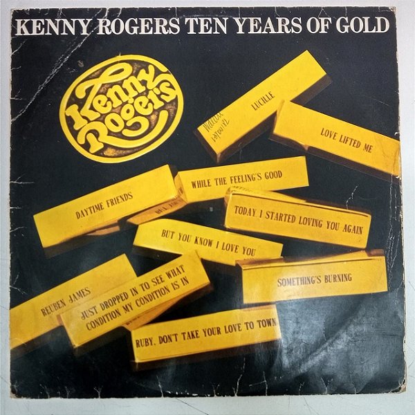 Disco de Vinil Kenny Rogers - Ten Years Of Gold Interprete Kenny Rogers (1977) [usado]