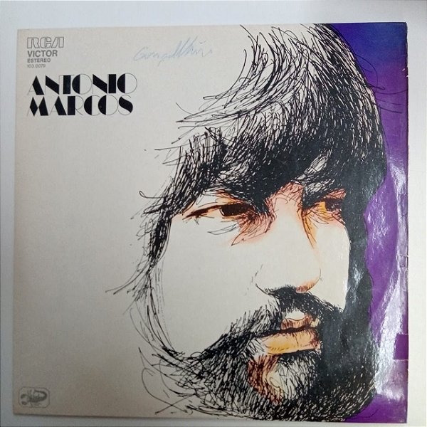 Disco de Vinil Antonio Marcos Interprete Antonio Marcos (1973) [usado]