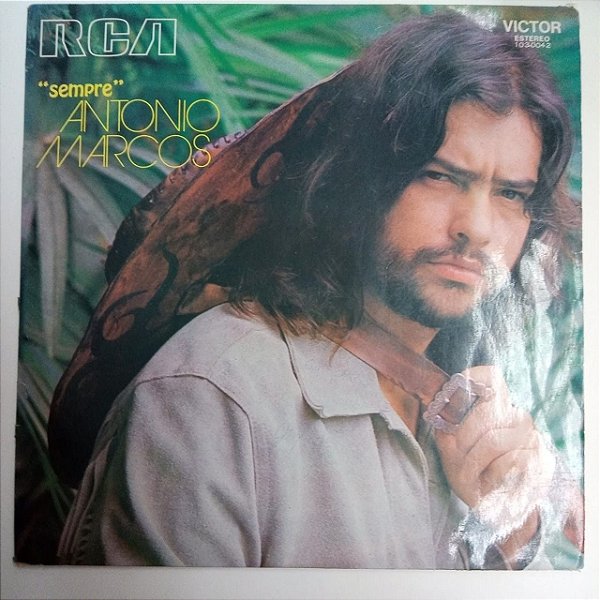 Disco de Vinil Antonio Marcos - Sempre Interprete Antonio Marcos (1972) [usado]