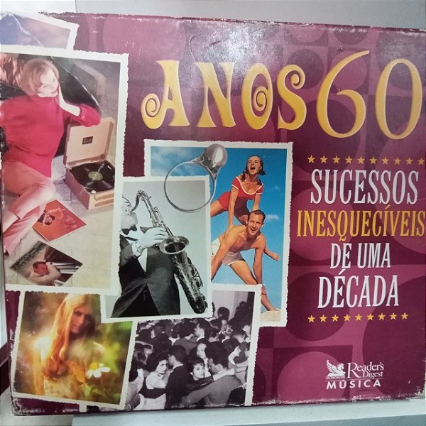 Cd Anos 60 - Sucessos Inesquecíveis de Uma Década Box com Cinco Cds Interprete Varios Artistas [usado]