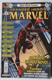 Gibi Grandes Heróis Marvel Nº 1 Autor Admirável Mundo Novo (2000) [usado]