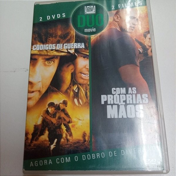 Dvd 2 Dvds Código de Guerra e com as Proprias Mãos Editora Jhohn Woo [usado]